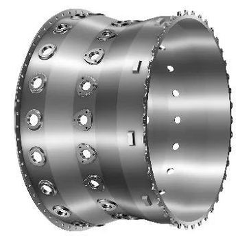 Корпус вентилятора из никелевого сплава для авиационного двигателя